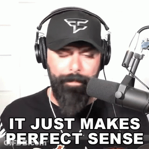 Bearded Man Headphones Hat: It Makes Perfect Sense GIF