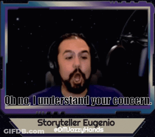 Bearded Man Headphones Oh No I Understand Your Concern GIF