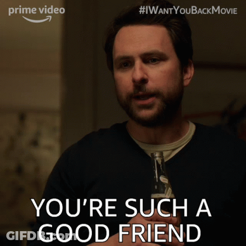 Bearded Man Holding Beer Says You're Such A Good Friend GIF