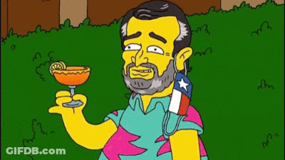 Bearded Man Holding Drink Cruz Enjoys Him When Power Failed GIF