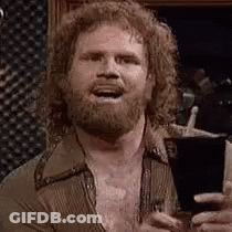 Bearded Man Holding Glass Of Beer GIF