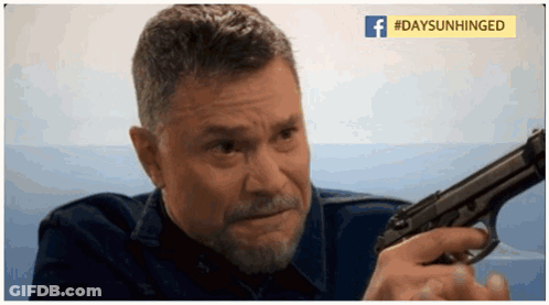 Bearded Man Holding Gun GIF