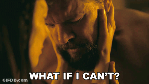 Bearded Man Holding Head What If I Can't GIF