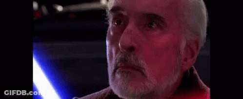 Bearded Man Holding Light Saber GIF