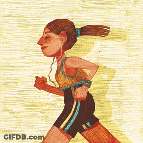 Bearded Man Holding Microphone Saying I Just Felt Like Running GIF