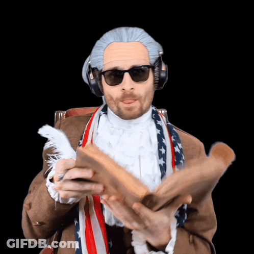 Bearded Man Holding Pen Making Face GIF