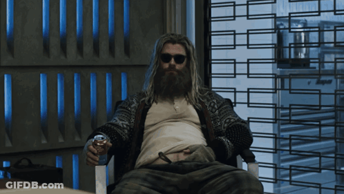 Bearded Man Holding Root Beer GIF