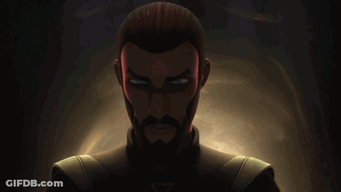 Bearded Man Holding Sword GIF