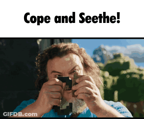 Bearded Man Holding Wood Cope And Seethe GIF
