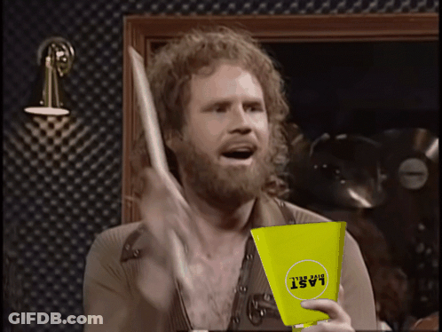 Bearded Man Holding Yellow Bag Saying Last GIF