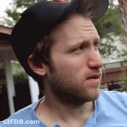 Bearded Man In AOL Hat GIF