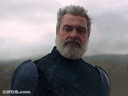 Bearded Man In Armor And Black Jacket GIF