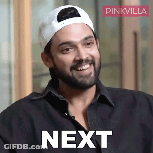 Bearded Man In Baseball Cap And Black Shirt Saying Next GIF