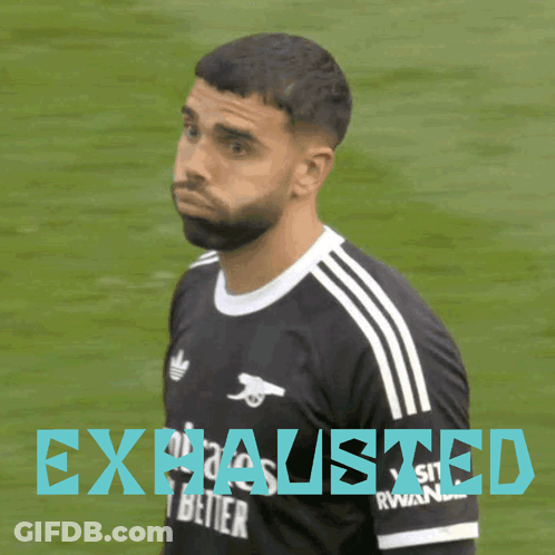 Bearded Man In Black And White Adidas Shirt GIF