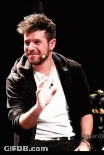 Bearded Man In Black And White Clapping GIF