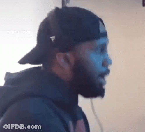 Bearded Man In Black Hat With Adidas GIF