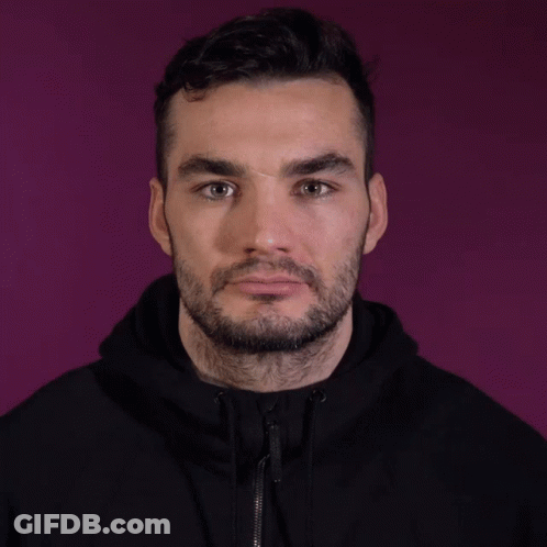 Bearded Man In Black Hoodie GIF