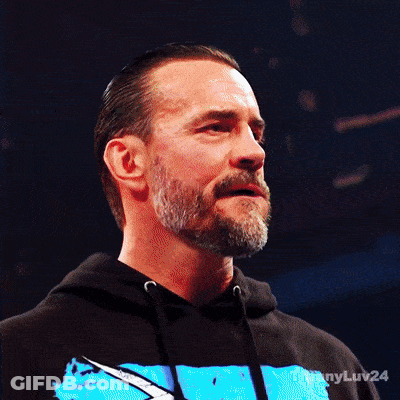 Bearded Man In Black Hoodie With Blue Design GIF