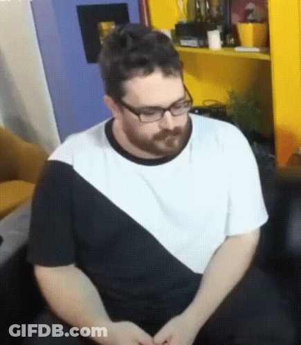 Bearded Man In Black Leather Jacket And White Shirt #Gf GIF