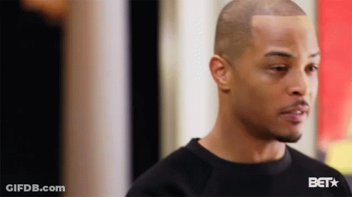 Bearded Man In Black Shirt Looking GIF
