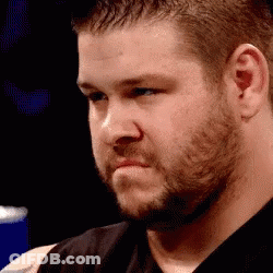 Bearded Man In Black Shirt Making Funny Face GIF