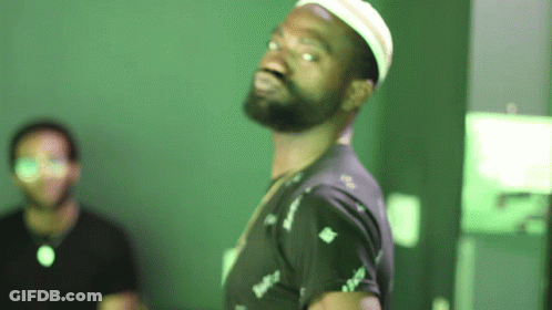 Bearded Man In Black Shirt Saying Swift GIF