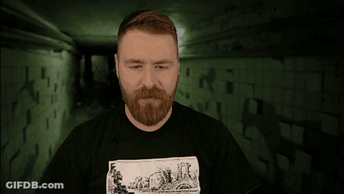 Bearded Man In Black Shirt WTF Even Happening GIF