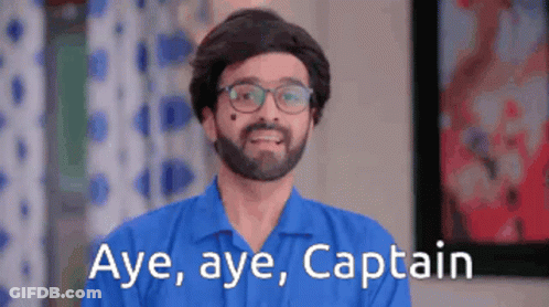 Bearded Man In Blue Amazon Shirt And Sunglasses GIF