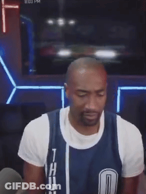 Bearded Man In Blue Basketball Jersey 0 GIF