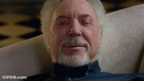 Bearded Man In Blue Shirt Smiling GIF
