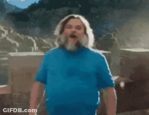 Bearded Man In Blue Shirt With I Am Sign GIF