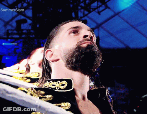 Bearded Man In Boxing Ring Summerslam GIF