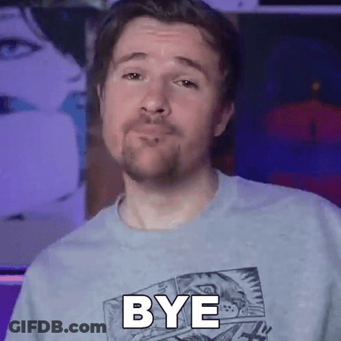 Bearded Man In Bye Shirt GIF