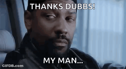 Bearded Man In Car Saying Thanks Dubbs My Man GIF