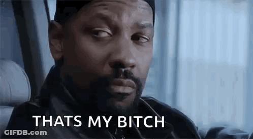 Bearded Man In Car Saying That's My Bitch GIF
