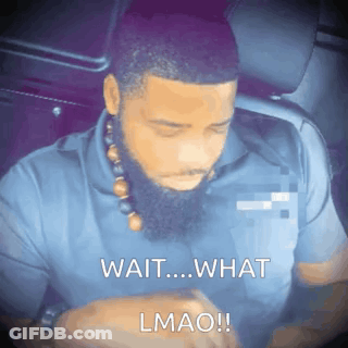 Bearded Man In Car Wait What Lmao GIF