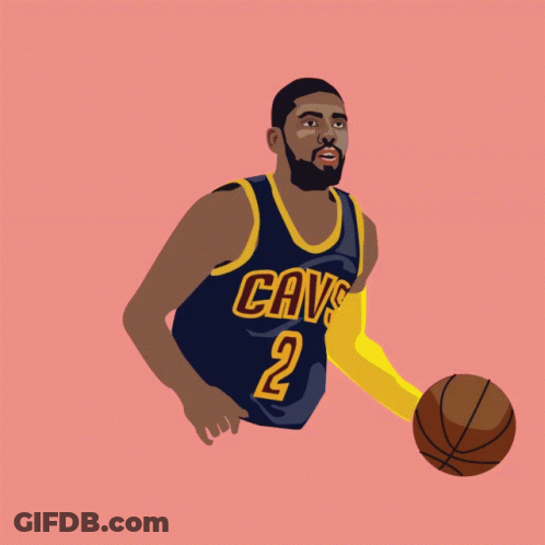 Bearded Man In Cavs Shirt GIF