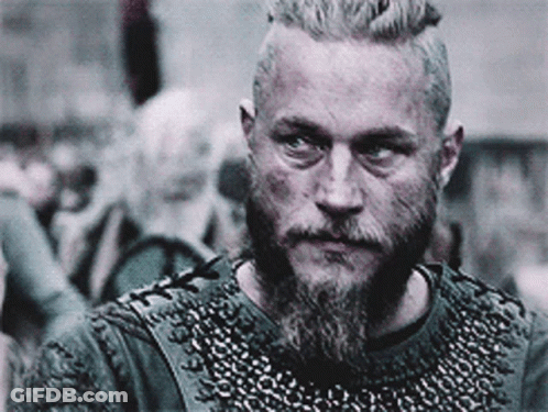 Bearded Man In Chain Mail Shirt GIF