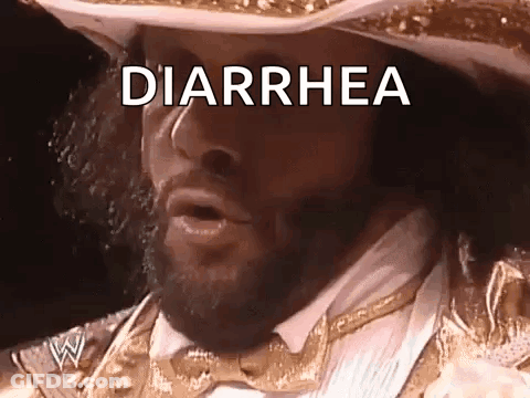 Bearded Man In Cowboy Hat And Bow Tie Saying Diarrhea GIF