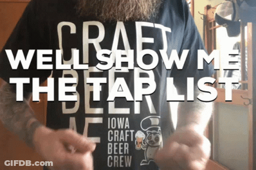 Bearded Man In Craft Well Shirt Iowa Craft Beer Crew GIF