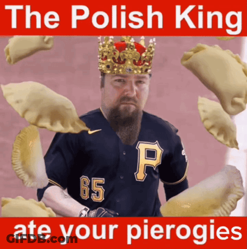 Bearded Man In Crown With 65 Jersey GIF