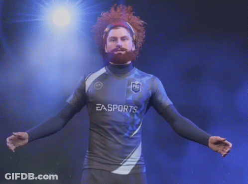 Bearded Man In Easports Jersey GIF