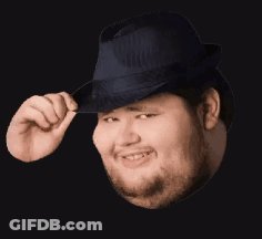 Bearded Man In Fedora Smiling GIF