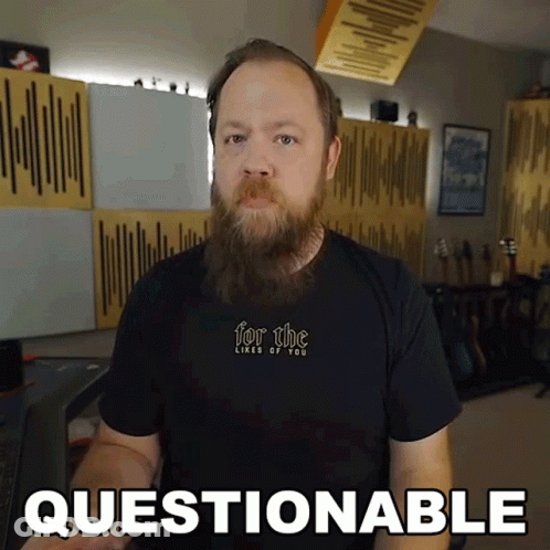Bearded Man In For The Likes Of You Shirt GIF