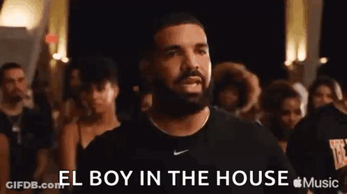 Bearded Man In Front Of Crowd GIF