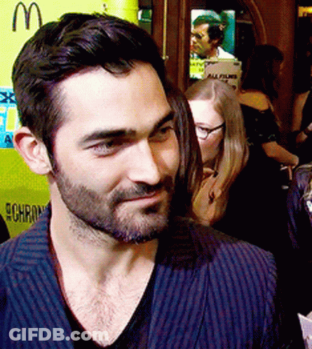 Bearded Man In Front Of McDonald's Sign GIF