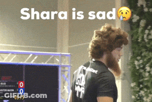 Bearded Man In Front Of Shara Is Sad Sign GIF