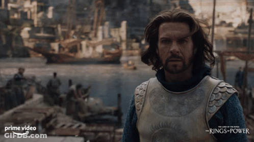 Bearded Man In Front Of Water Saying The Lord Of The Rings GIF