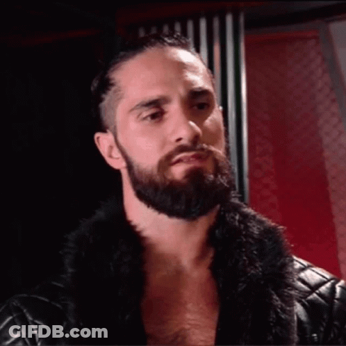 Bearded Man In Fur Coat And Leather Jacket GIF