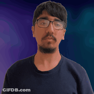 Bearded Man In Glasses And Black Shirt GIF